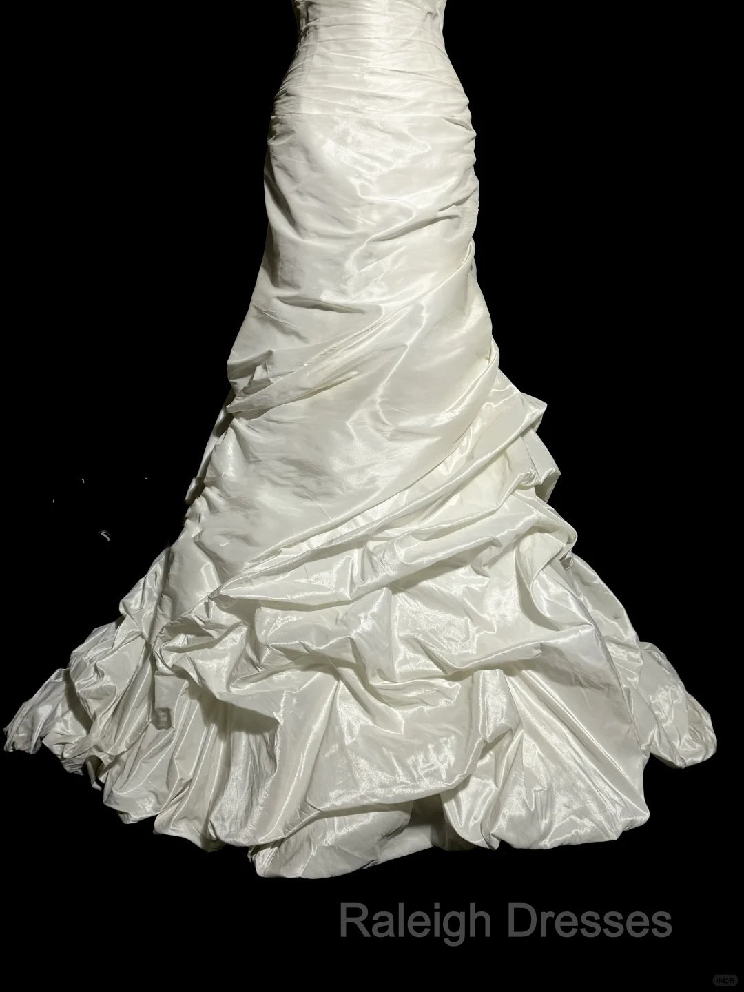 Classy Mermaid Sweetheart Taffeta Ivory Long Wedding Dresses Bridal Dress