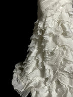 Classy Mermaid Sweetheart Tulle Ivory Long Wedding Dress Bridal Dresses