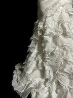 Classy Mermaid Sweetheart Tulle Ivory Long Wedding Dresses Bridal Dress