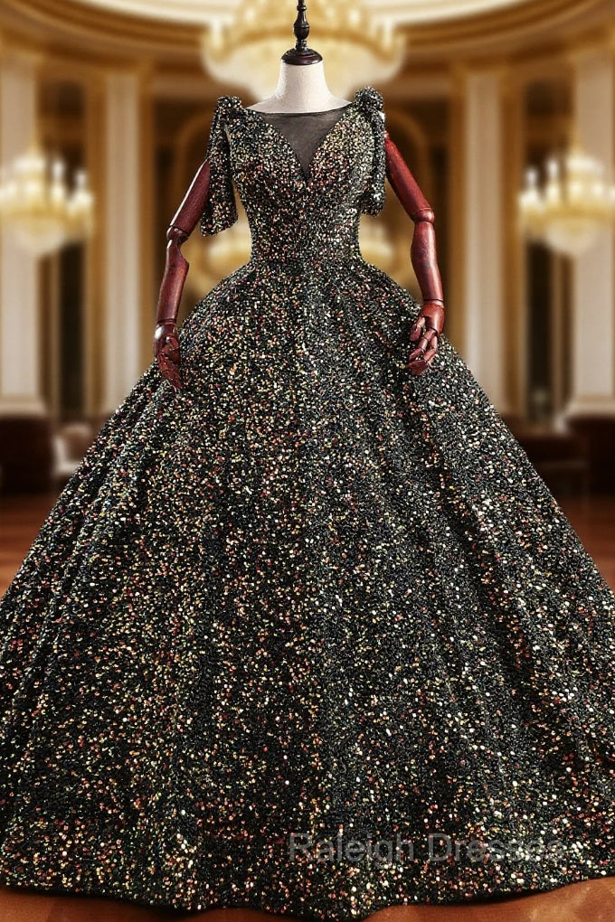 Colorful Sequins Ball Gown Quinceanera Dress Main image