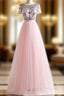 Crystal Beading Pink White Colors Tulle Sexy Backless Beach Prom Dresses
