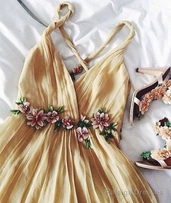 Custom Made A-Line Backless Long Prom Dress, Evening Dress