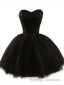 Sweetheart Short Black Lace Prom Dresses Black Lace Graduation / Homecoming Dresses
