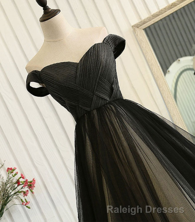 Custom Made  Tulle  Off Shoulder Long Prom Dress, Evening Dress Secondary image