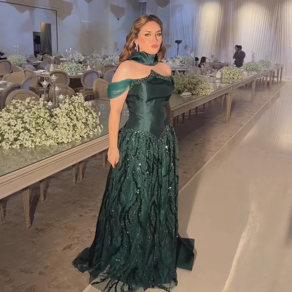 Customized Special Occasion Dress Long Sequins Prom Dresses Luxury Dress Sharon Happy Evening Dresses