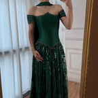 Customized Special Occasion Dress Long Sequins Prom Dresses Luxury Dress Sharon Happy Evening Dresses