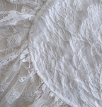 Cute A-Line Spaghetti Strap Tiered Pearl White Lace Prom Dresses Prom Dresses