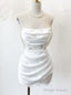 Cute A-Line White Strapless Homecoming Dresses 18Th Birthday Outfits