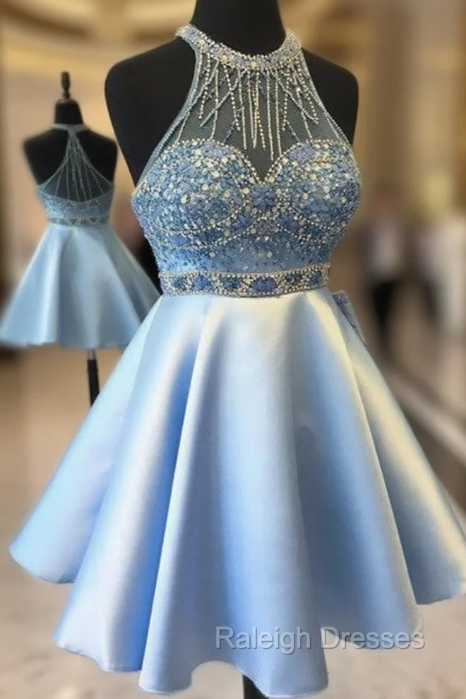 Cute Blue Short Prom Dress, Blue Homecoming Dress Main image