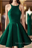 Cute Green Backless Short Prom Dress, Green Homecoming Dress