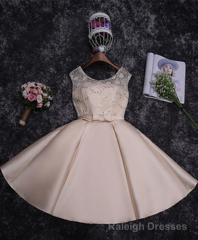 Cute Lace Sequins Short Prom Dress, Homecoming Dress Secondary image