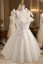 Cute Lace Short Prom Dress, A-Line Homecoming Party Dress