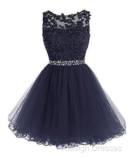 Cute Lace Short Prom Dress, Lace Homecoming Dress Secondary image