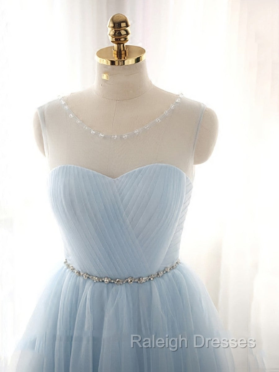 Cute Light Blue Homecoming Dresses With Belt Lovely Short Prom Dresses