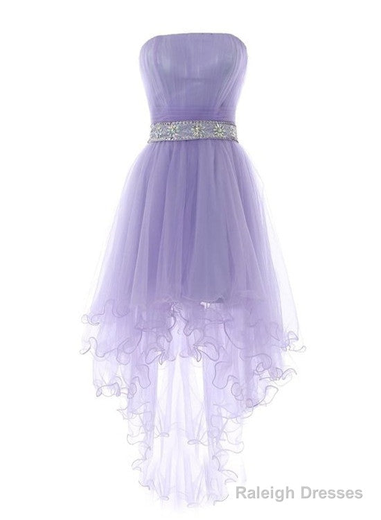 Cute Light Purple Tulle High Low Formal Dress , Prom Dresses , Homecoming Dresses Main image