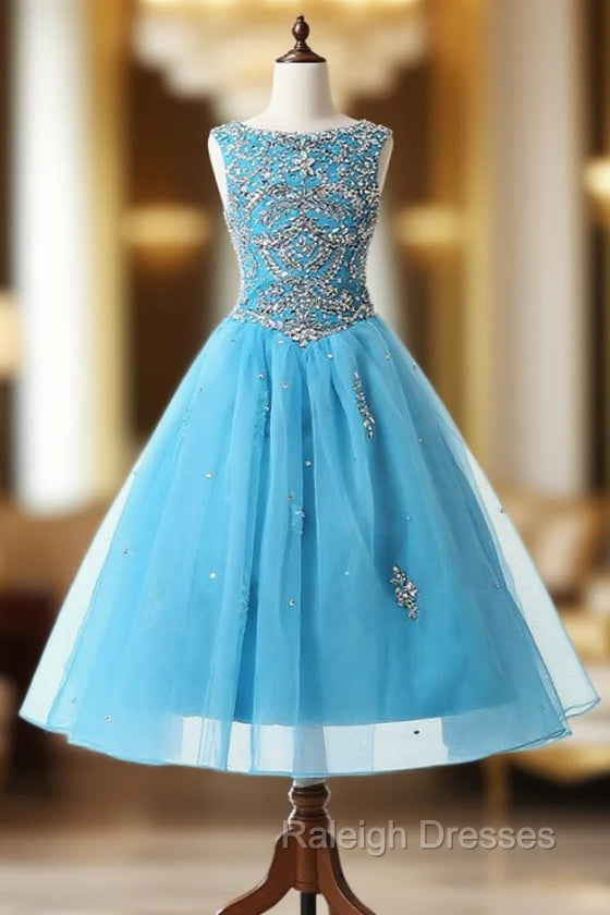 Cute New Design Brilliant Crystal Pageant Dress Organza Floor-length Main image