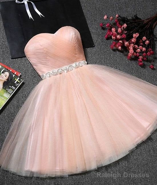 Cute Pink Short Prom Dress, Pink Homecoming Dress Main image