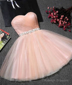 Cute Pink Short Prom Dress, Pink Homecoming Dress