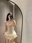 Cute Princess Bandeau Fishbone Mini 17 Years Old Homecoming Dress