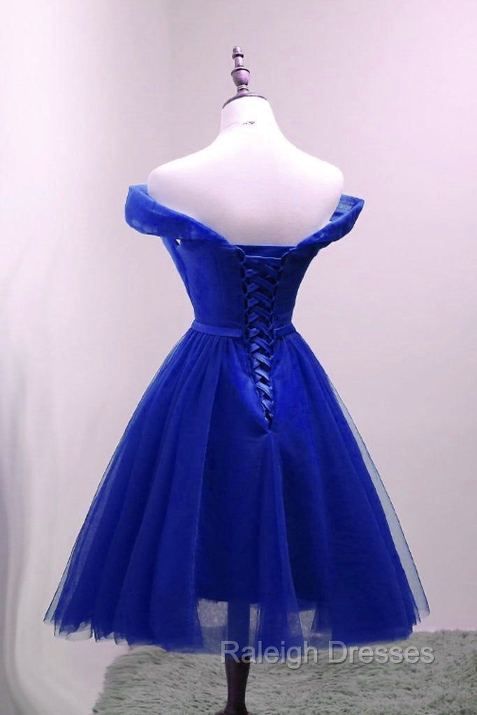 Cute Royal Blue Tulle Simple Party Dress , Lovely Formal Dress, Blue Homecoming Dresses Secondary image