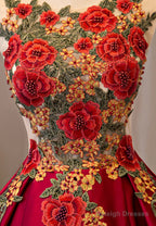 Cute Saitn Lace Short Prom Dresses, A-Line Party Dresses