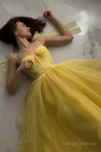 Cute Spaghetti Strap Prom Dresses