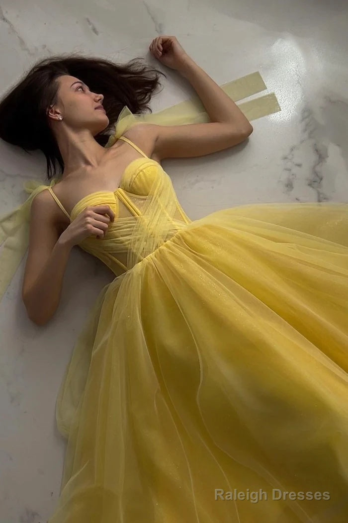 Cute Spaghetti Strap Prom Dresses