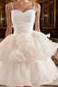 Cute Sweetheart Neck Organza White Prom Dress, White Homecoming Dresses