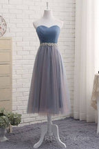 Cute Sweetheart Neck Tulle Prom Dress, Tulle Bridesmaid Dress