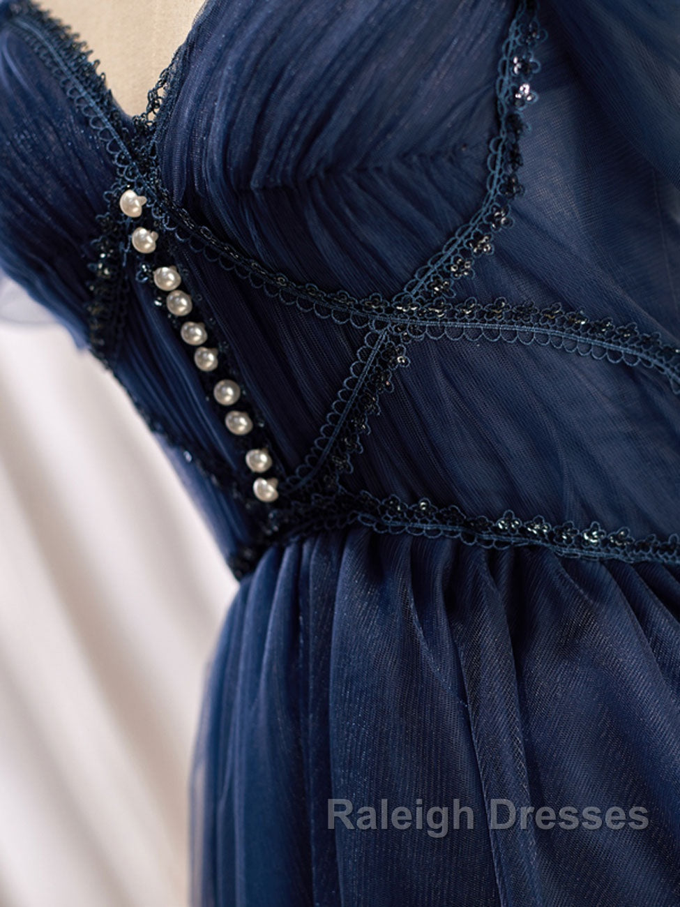 Dark Blue A-Line Short Prom Dress Dark Blue Homecoming Dresses