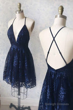 Dark Green Homecoming Dress, Short Hoco Dress