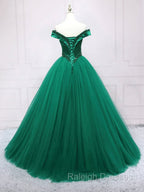 Dark Green Princess Long Formal Dress Green Party Dress Sweet 16 Dress prom dresses shops