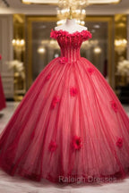 Dark Red Beading Prom Dresses With Corset Off The Shoulder Short Sleeve Floor-Length Prom Dresses