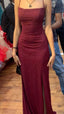 Burgundy Sparkly Glitter Prom Dresses Long Prom Dresses
