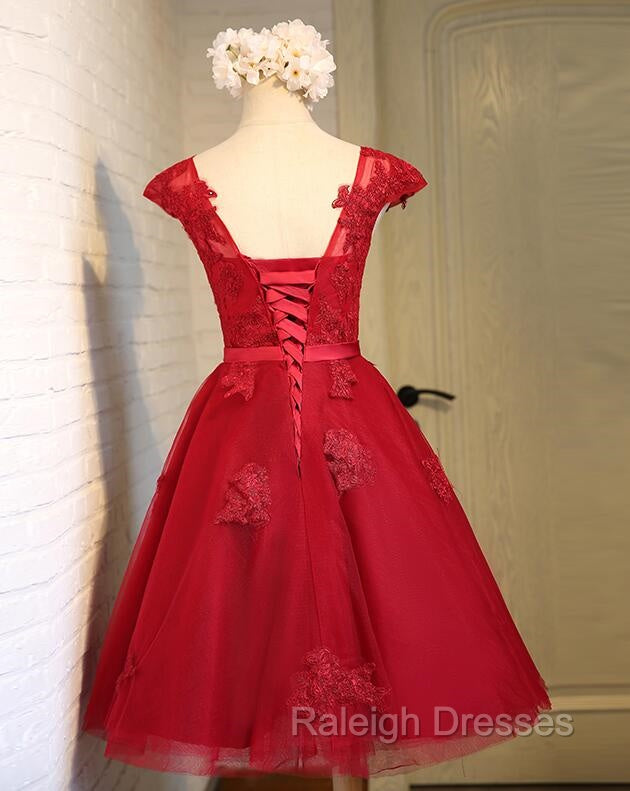 Dark Red New Homecoming Dress , Charming Short Formal Dress Secondary image