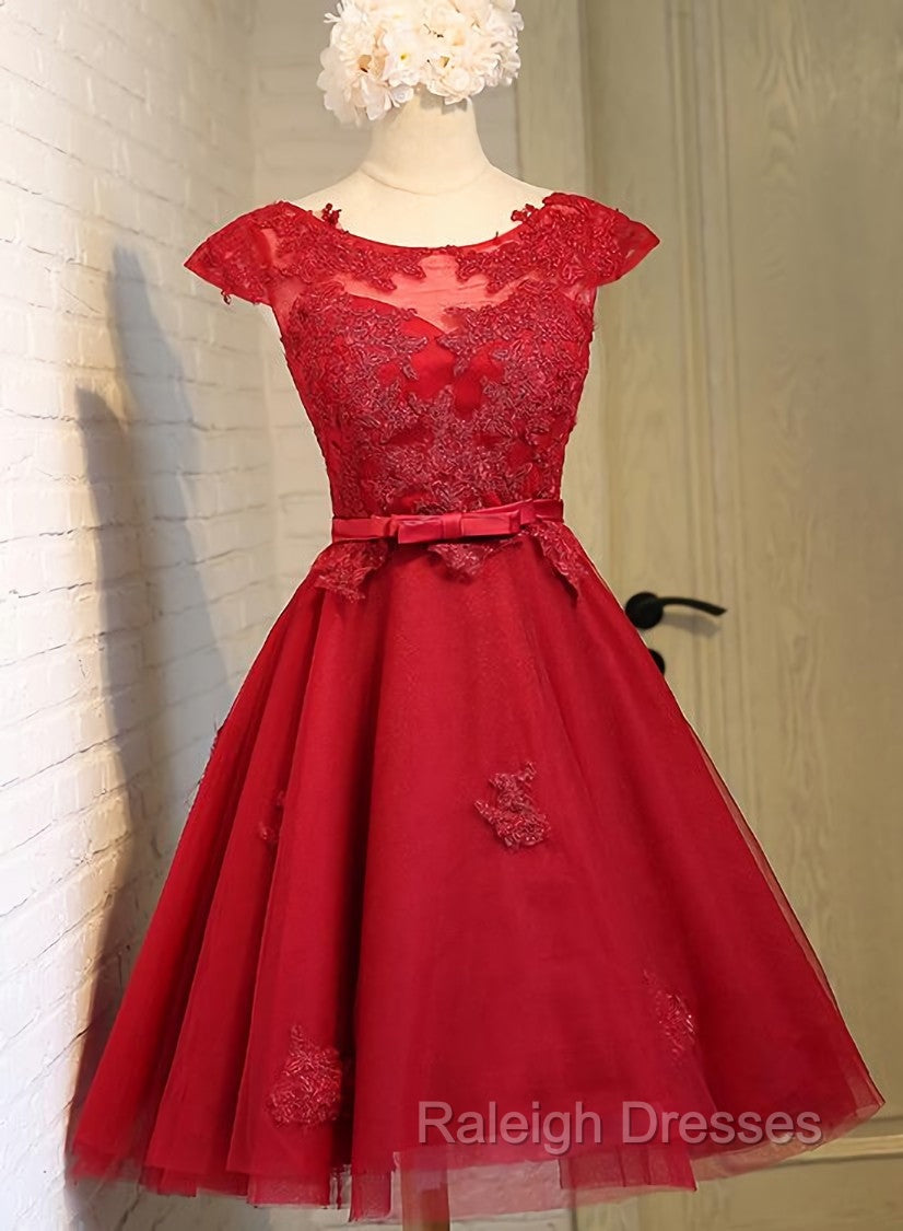 Dark Red New Homecoming Dress , Charming Short Formal Dress Main image