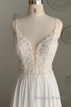Deep V Neck White Lace Long Prom Dresses Long White Prom Dresses White Lace Prom Dresses White Bridesmaid Dresses