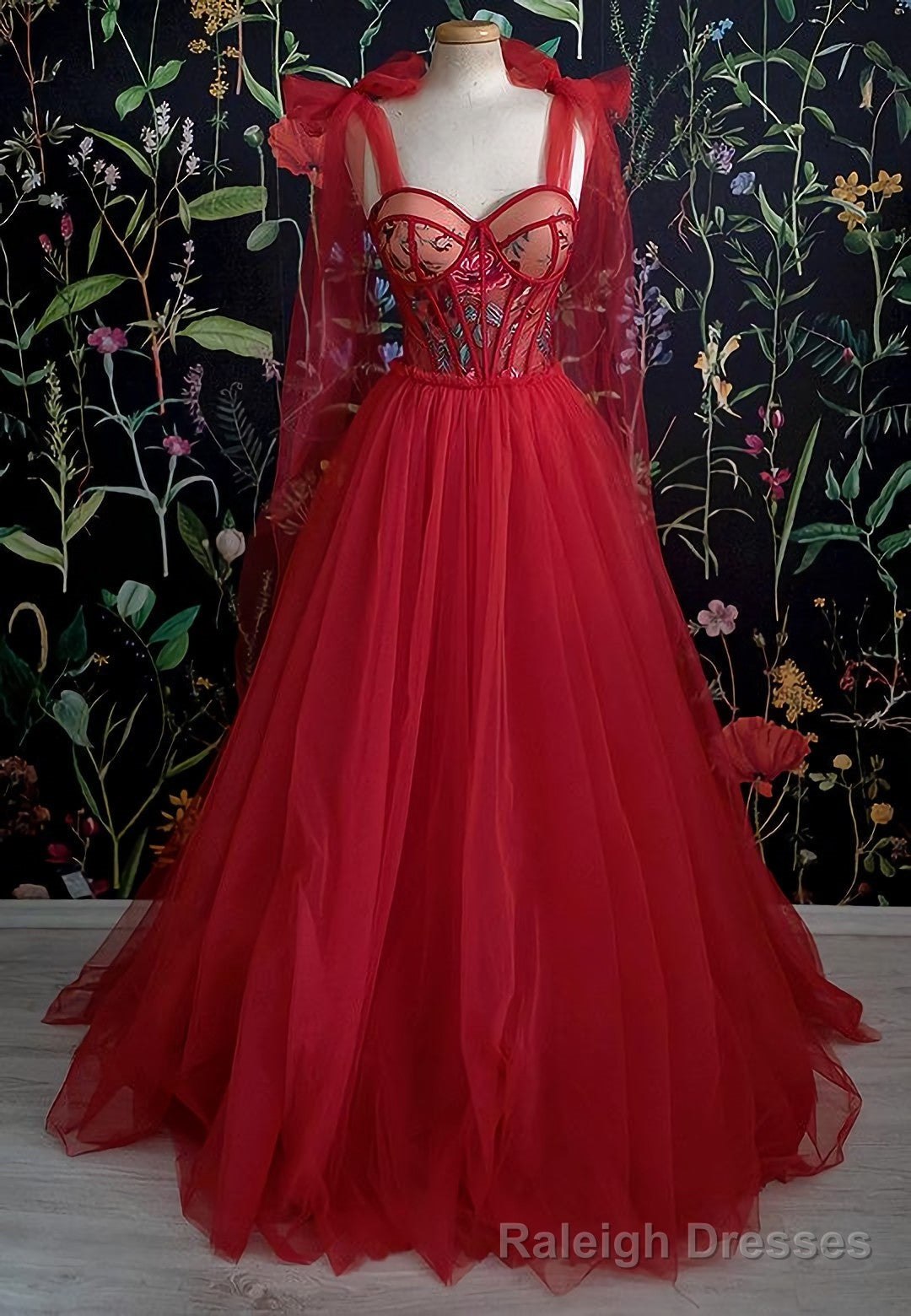 Gorgeous Red Long Evening Dress, Prom Dresses Main image