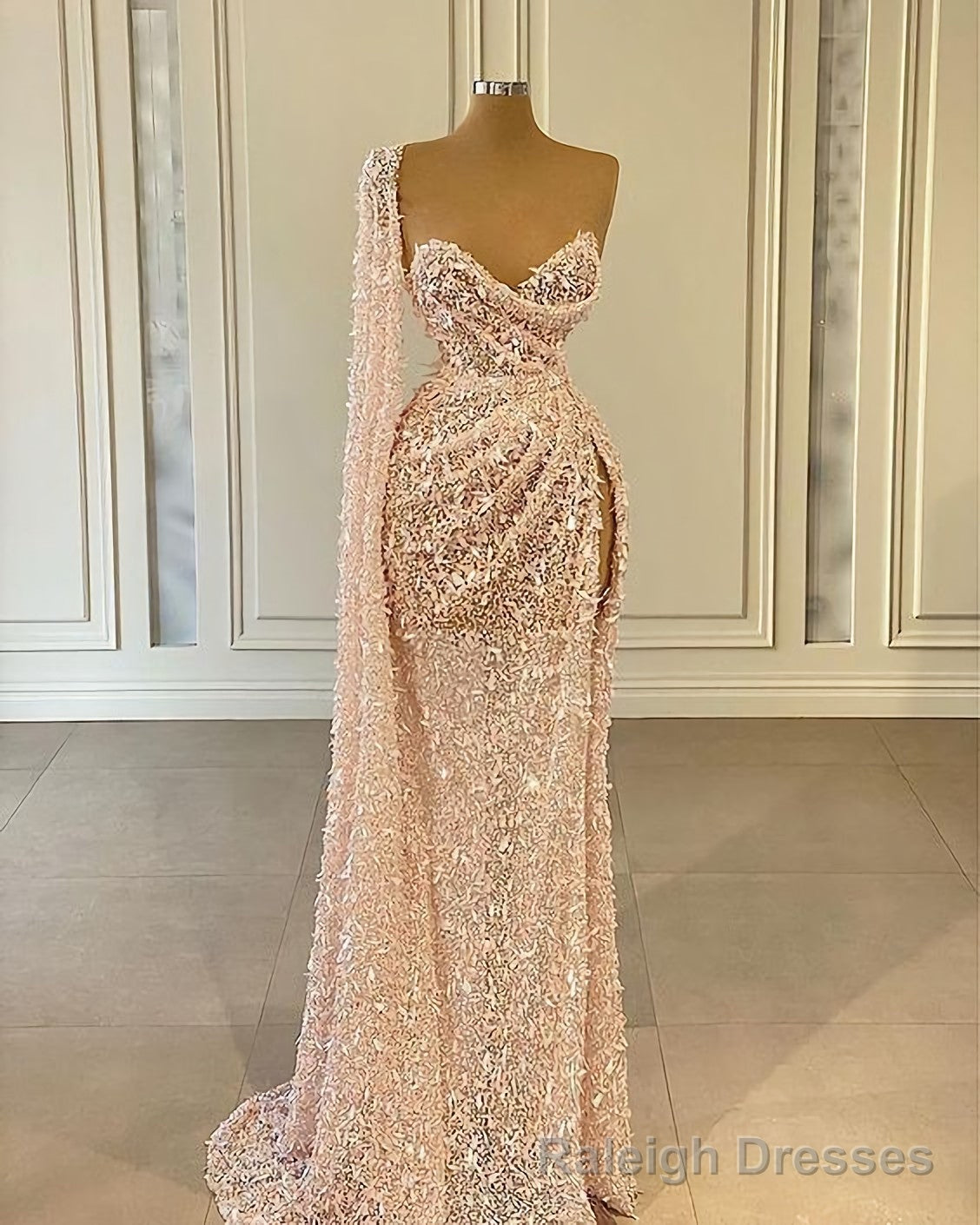 Pink Long Prom Dress, Evening Dress
