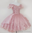 A Line Short Pink Blue Homecoming Dress