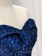 Elegant A Line Off The Shoulder Royal Blue Prom Dresses Formal Evening Dress