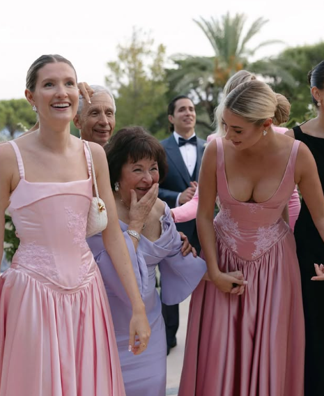 Elegant A-Line V Neckline Floor-Length Satin Long Pink Prom Dresses Prom Dress