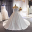 Elegant Ball Gowns Ivory Wedding Dress Off The Shoulder Lace Bridal Wear