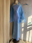 Elegant Blue Halter Neck Mermaid Satin Long Formal Prom Dress
