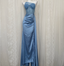 Elegant Blue Mermaid One-Shoulder Sequin Beaded Long Formal Prom Dress