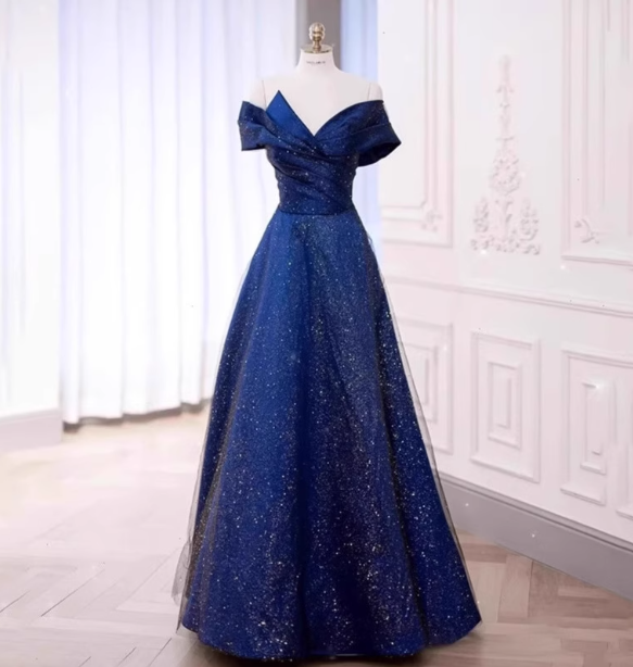 Elegant Burgundy Off-The-Shoulder A-Line Satin Tulle Long Formal Prom Dress