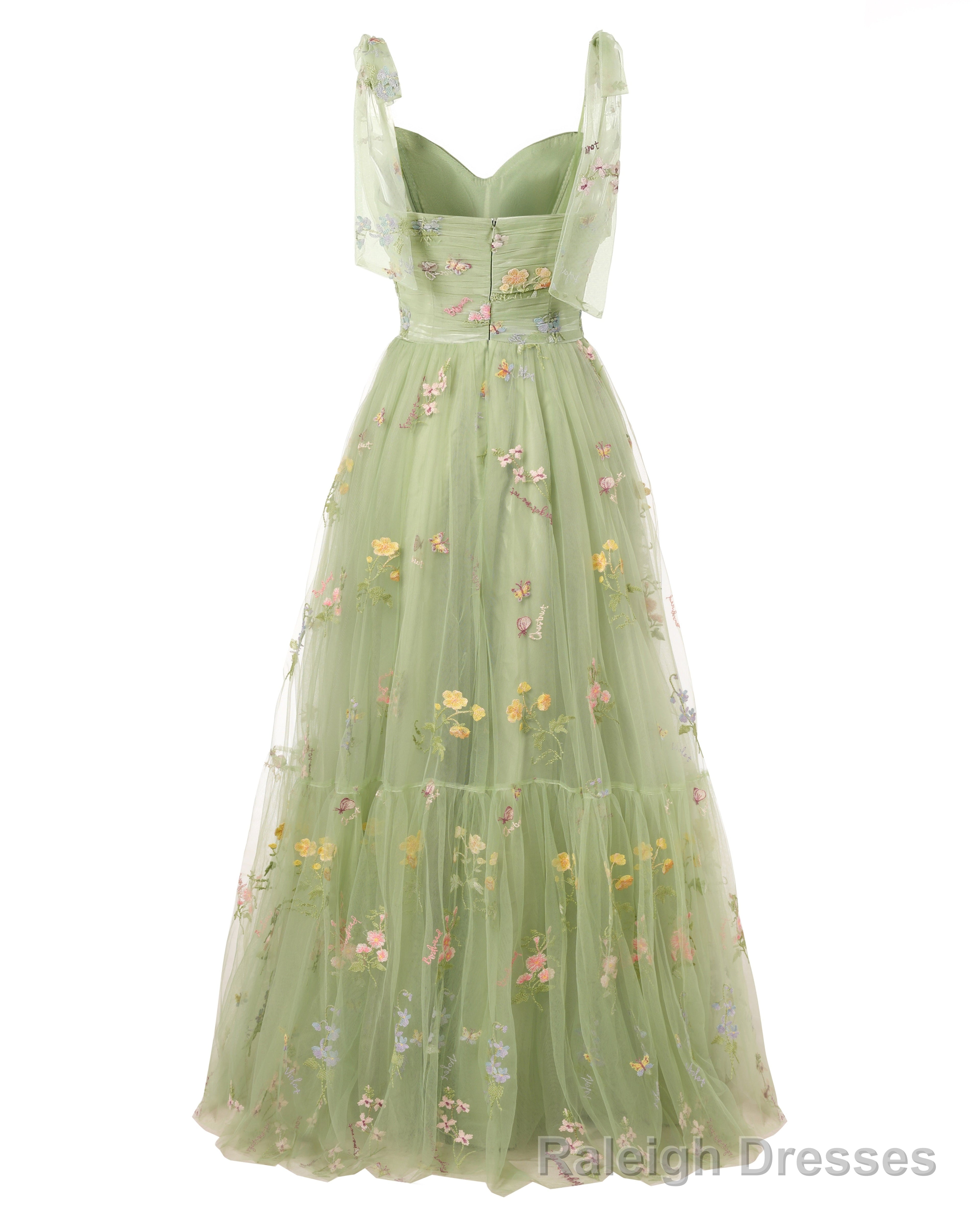 Elegant Embroidery Dark Green Prom Dresses Sweetheart Spaghetti Straps A Line Party Dress Long Simple Formal Dress