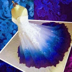 Colorful Ombr¨¦ Wedding Dresses Ball Gowns