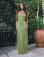 Elegant Green Lace Prom Dresses Long Prom Gowns