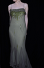 Elegant Green Spaghetti Strap Mermaid Ruffle Sequin Chiffon Long Formal Prom Dress